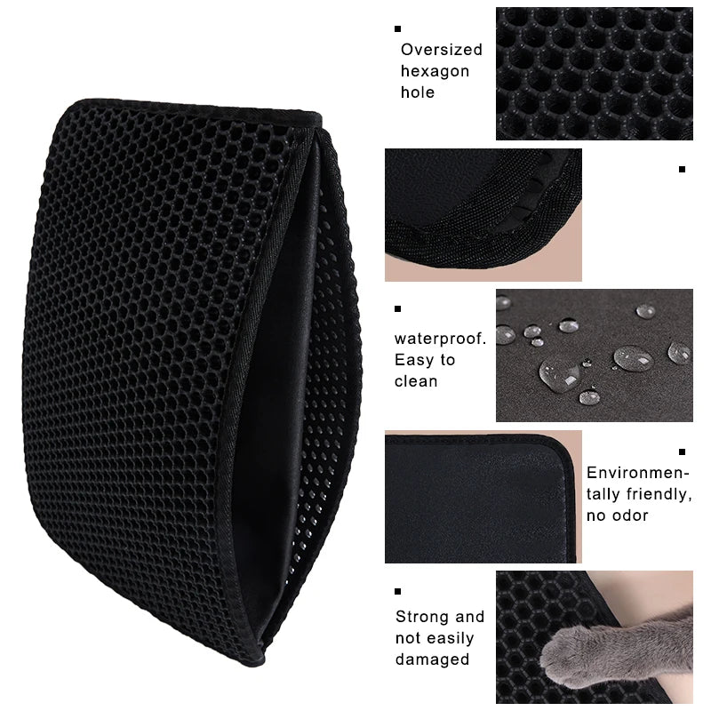 Waterproof EVA Double-Layer Cat Litter Trapping Mat