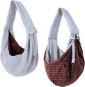 Dog and Cat Sling Carrier – Hands Free Reversible Pet Papoose Bag - Soft Pouch and Tote Design – Suitable for Puppy, Small Dogs, and Cats for Outdoor Travel