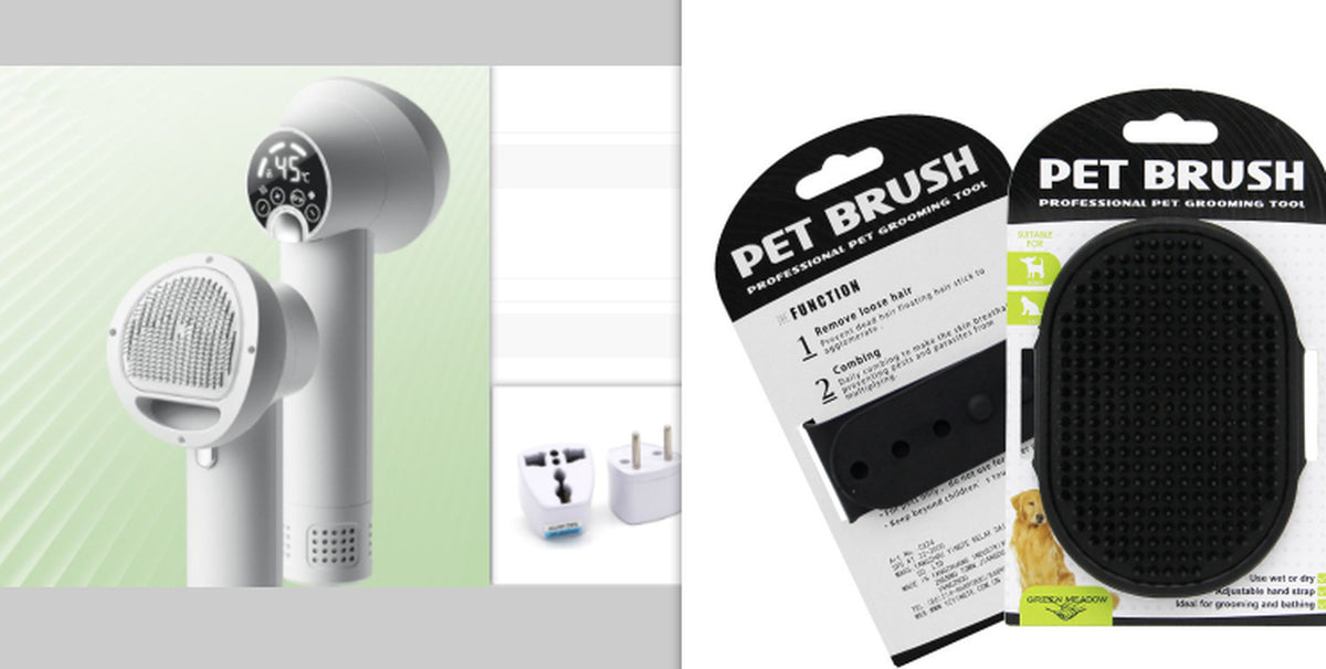 Smart Pet Blow Dryer and Comb Combo for Dogs & Cats