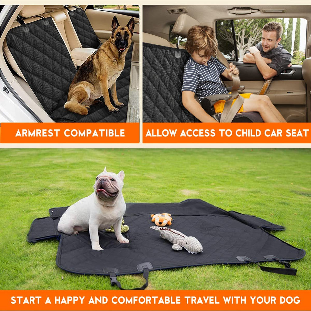 Dog Car Seat Cover - Back Seat Cover for Dogs Pet Car Seat Protector