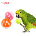 10-Piece Colorful Rolling Bell Ball Toy Set for Parakeets & Cockatiels