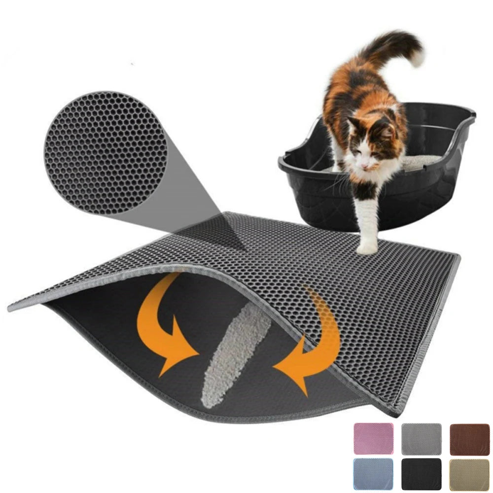 Waterproof EVA Double-Layer Cat Litter Trapping Mat