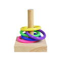 Bird intelligence Training Toy Set (Plastic Rings & Puzzle)