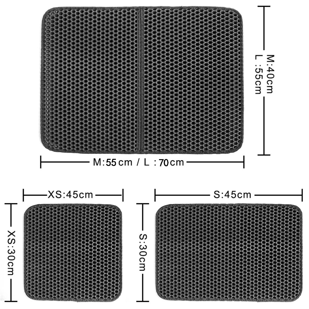 Waterproof EVA Double-Layer Cat Litter Trapping Mat