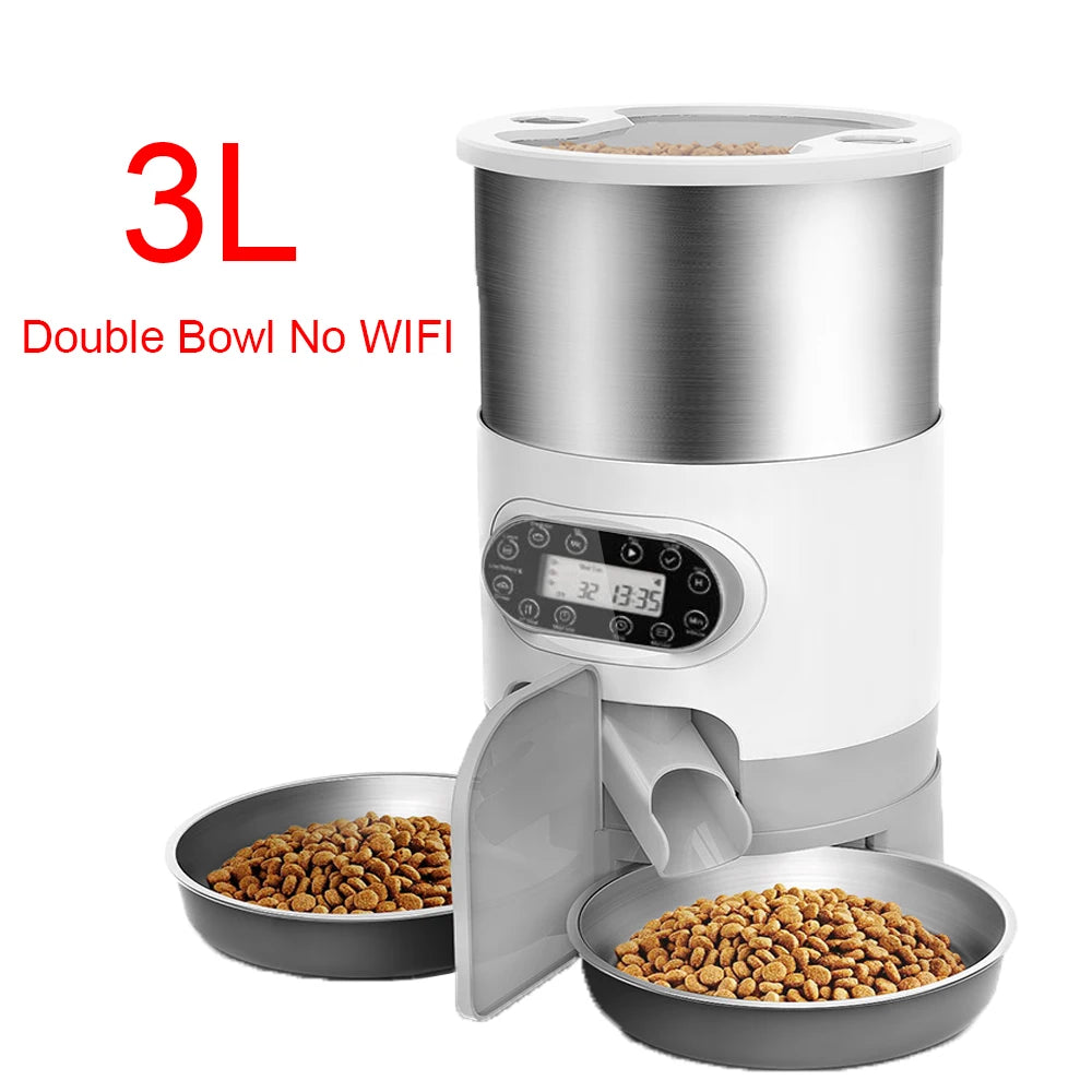 Automatic Smart Pet Feeder for Cats & Dogs - Timed Portion Control