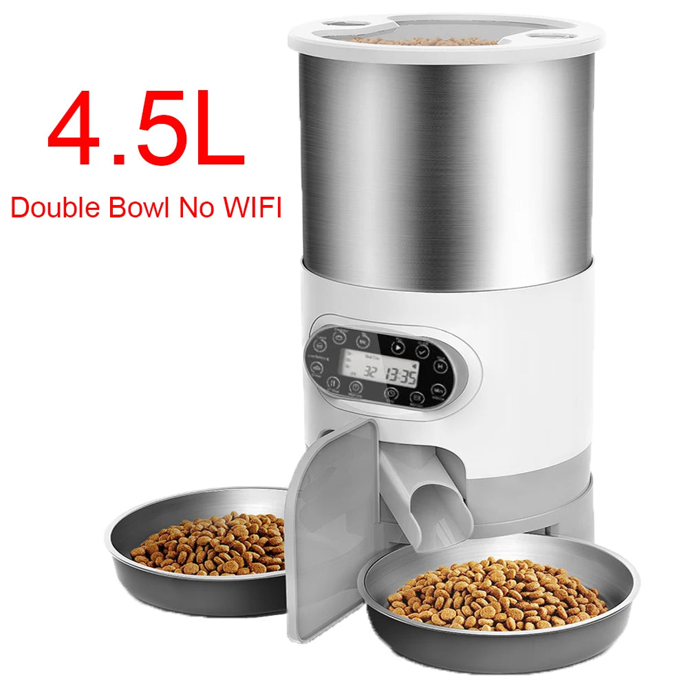 Automatic Smart Pet Feeder for Cats & Dogs - Timed Portion Control